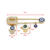 Cartoon Style Devil'S Eye Alloy Inlay Rhinestones Women'S Brooches