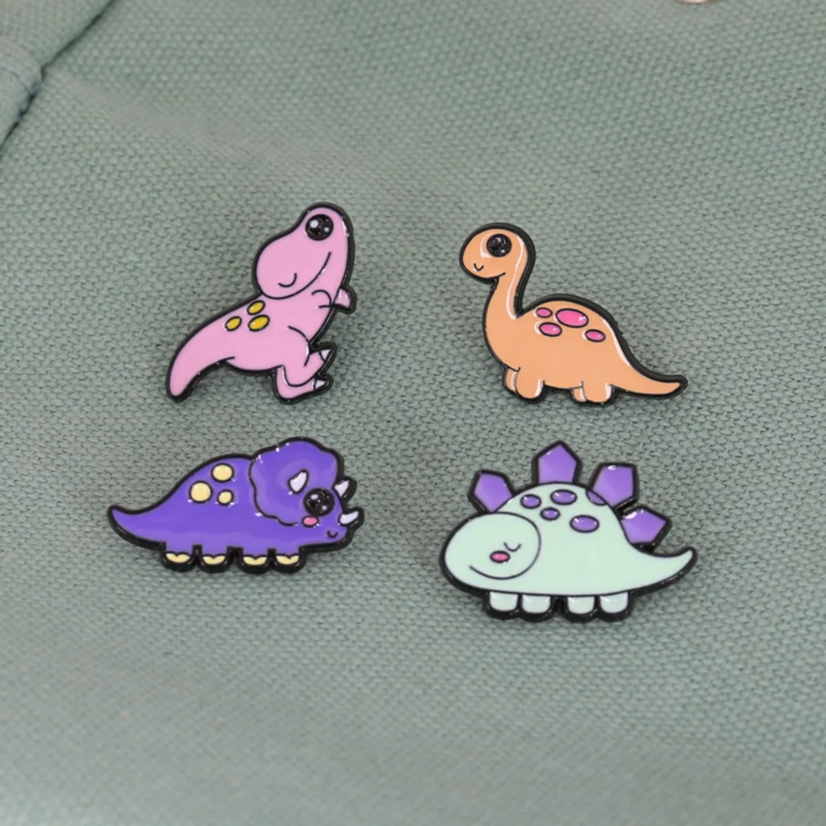 Cartoon Style Dinosaur Alloy Plating Brooches