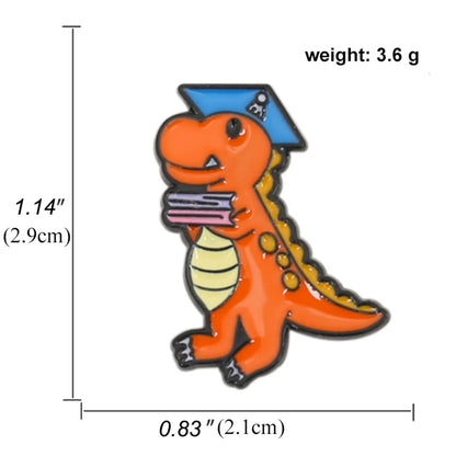 Cartoon Style Dinosaur Alloy Plating Brooches