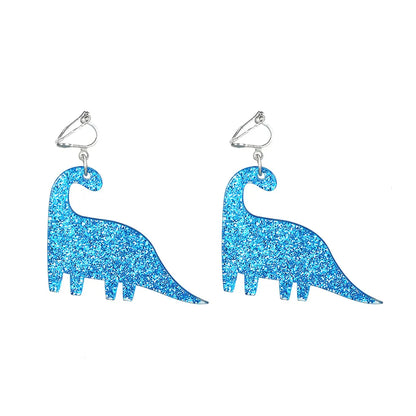 Cartoon Style Dinosaur Arylic Stamping Kid'S Earring 1 Pair