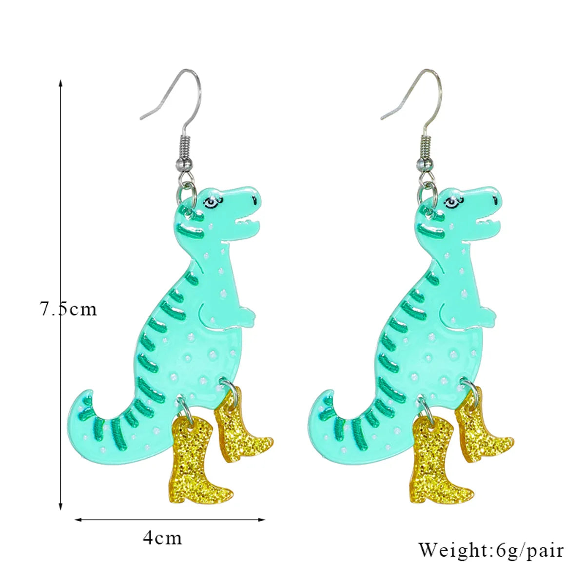 1 Pair Cartoon Style Dinosaur Arylic Drop Earrings