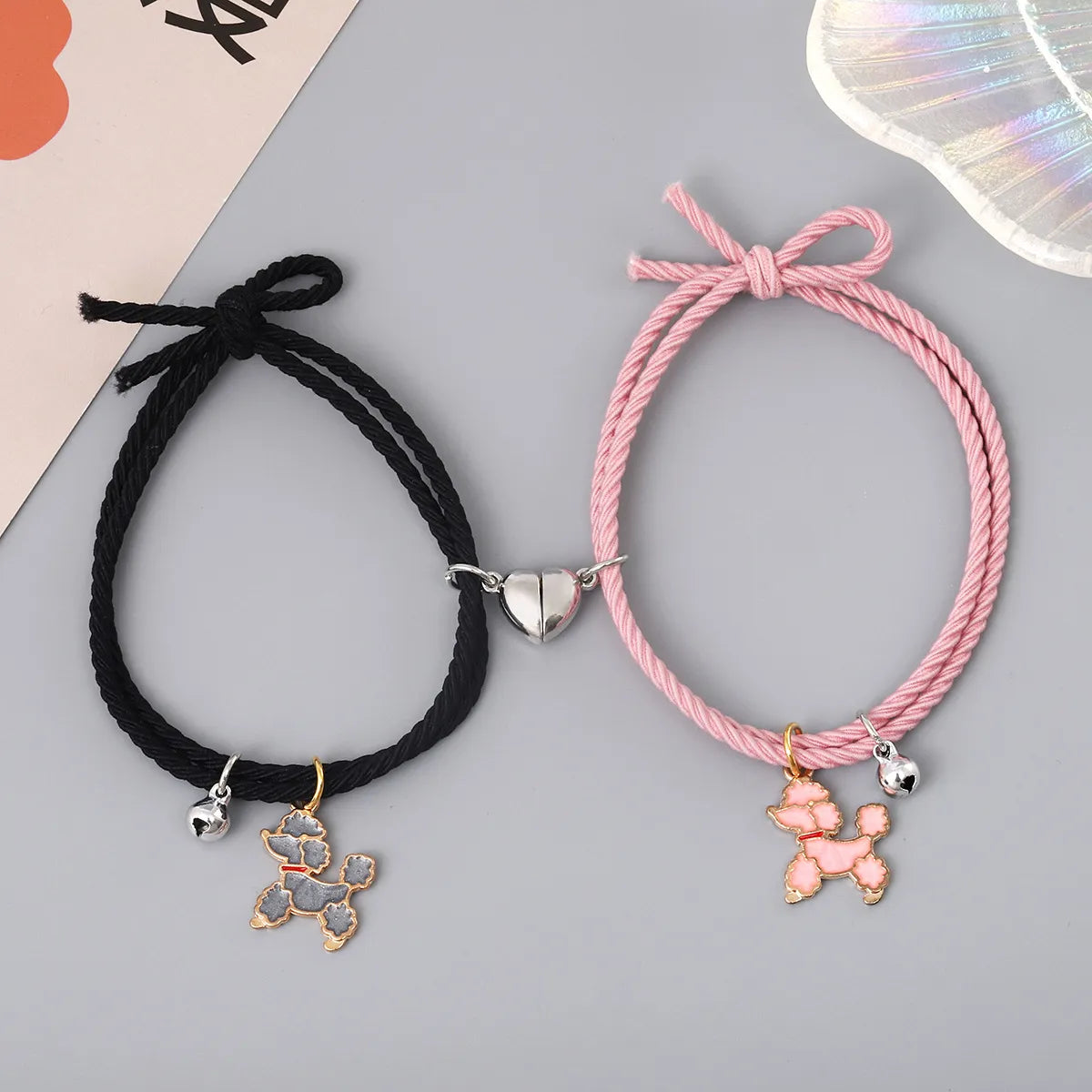 Cartoon Style Dog Mixed Materials Handmade Unisex Bracelets