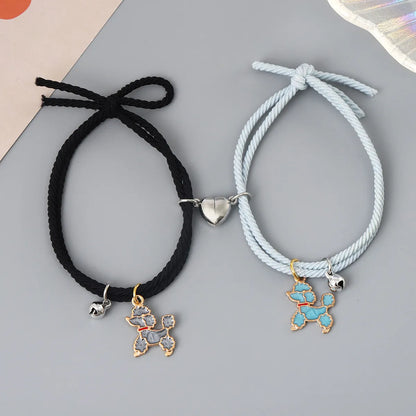 Cartoon Style Dog Mixed Materials Handmade Unisex Bracelets