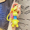 Cartoon Style Duck PVC Unisex Bag Pendant Keychain