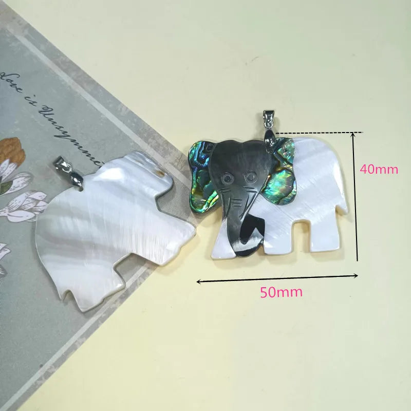 Cartoon Style Elephant Shell Jewelry Accessories