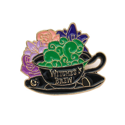 Cartoon Style Flower Alloy Enamel Unisex Brooches