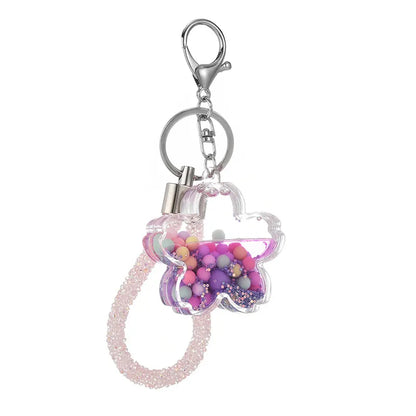 Cartoon Style Flower Arylic Unisex Bag Pendant Keychain