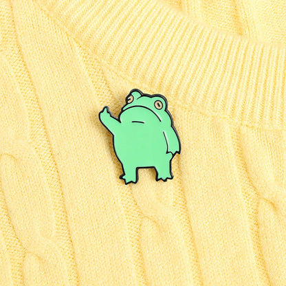 Cartoon Style Frog Alloy Stoving Varnish Unisex Brooches