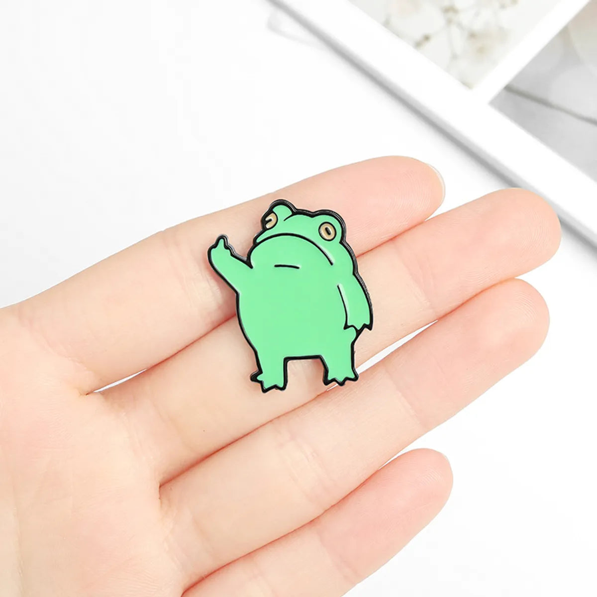 Cartoon Style Frog Alloy Stoving Varnish Unisex Brooches