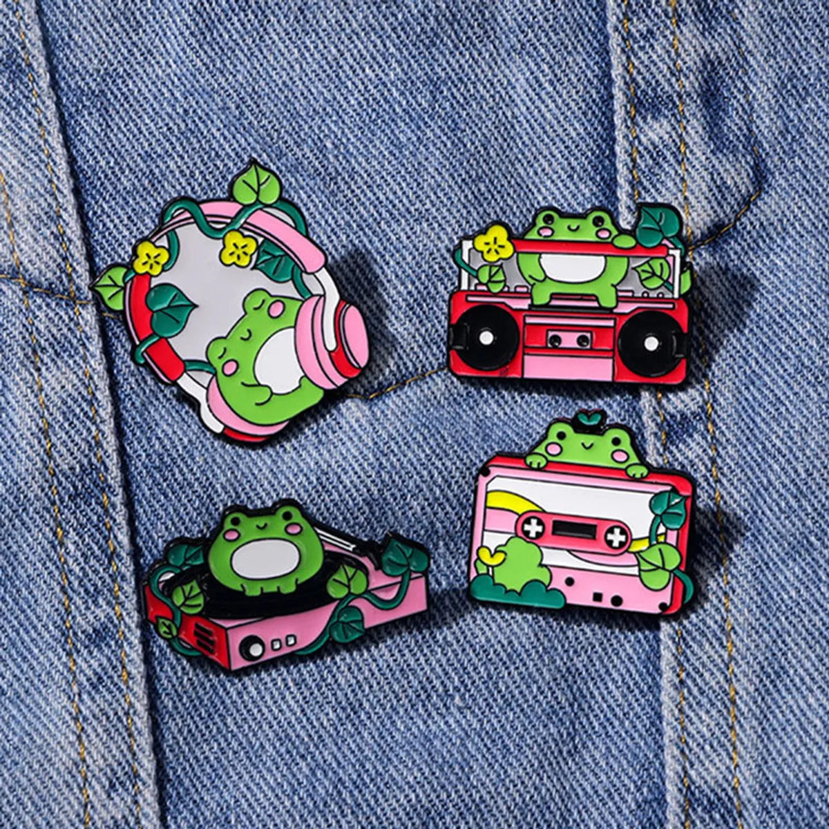 Cartoon Style Frog Alloy Unisex Brooches