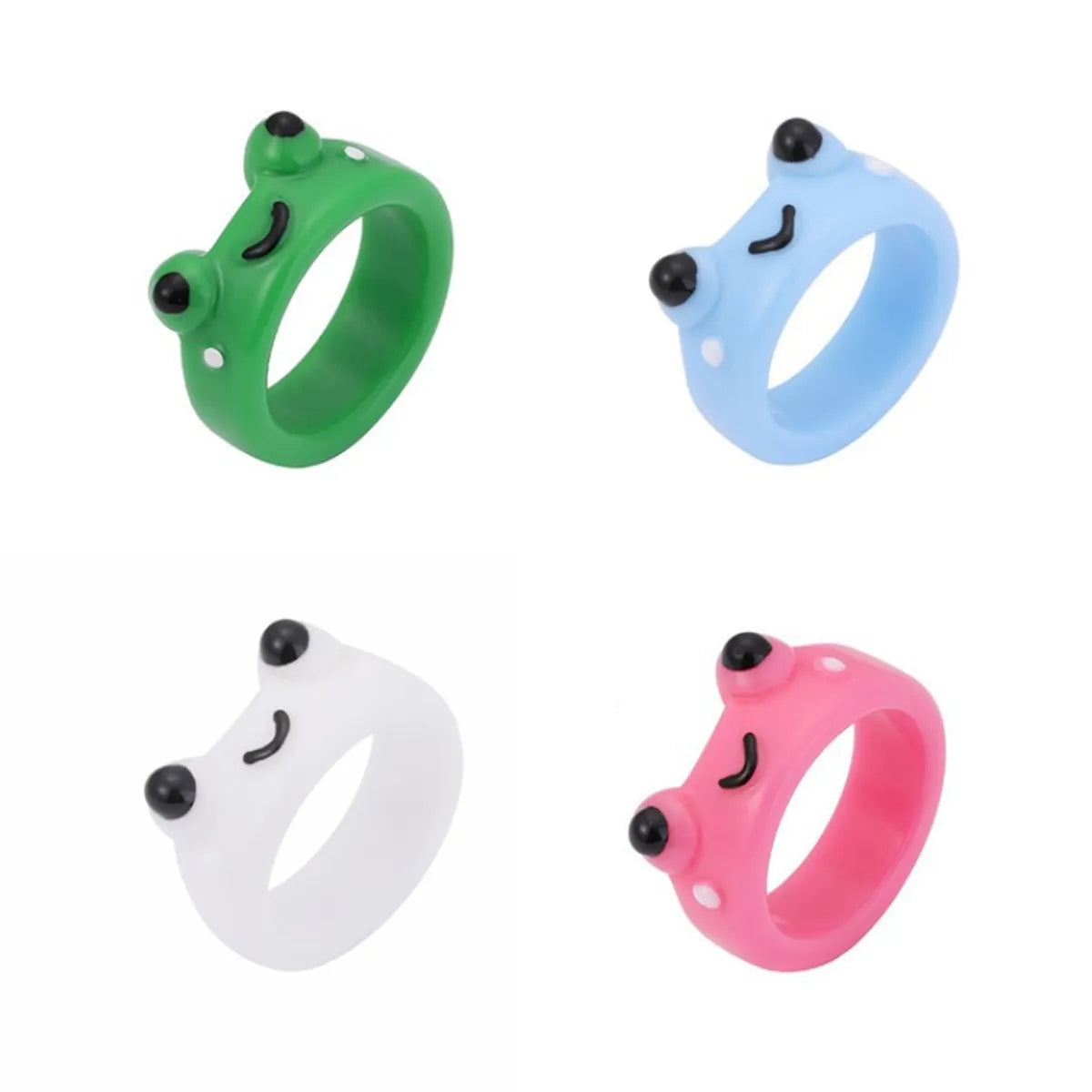 Cartoon Style Frog Women's Rings