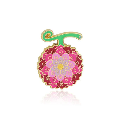 Cartoon Style Fruit Alloy Enamel Unisex Brooches