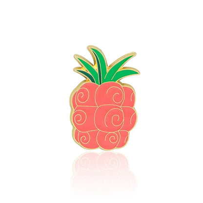 Cartoon Style Fruit Alloy Enamel Unisex Brooches