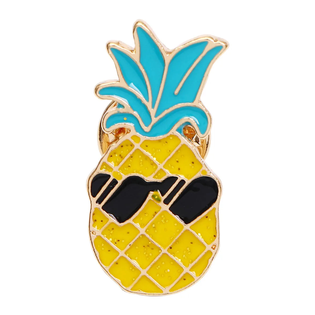 Cartoon Style Fruit Alloy Metal Asymmetrical Plating Unisex Brooches