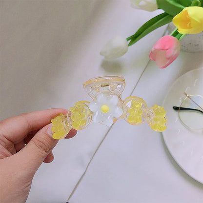 Cartoon Style Fruit Plastic Hair Claws