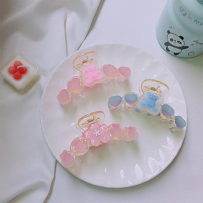 Cartoon Style Fruit Plastic Hair Claws