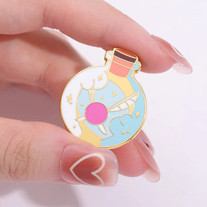 Cartoon Style Geometric Alloy Plating Unisex Brooches