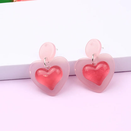 Cartoon Style Geometric Arylic Drop Earrings