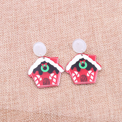 Cartoon Style Geometric Arylic Earrings