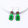 Cartoon Style Geometric Arylic Patchwork Drop Earrings