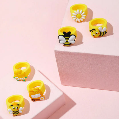 Cartoon Style Geometric Bee Pvc Party Holiday