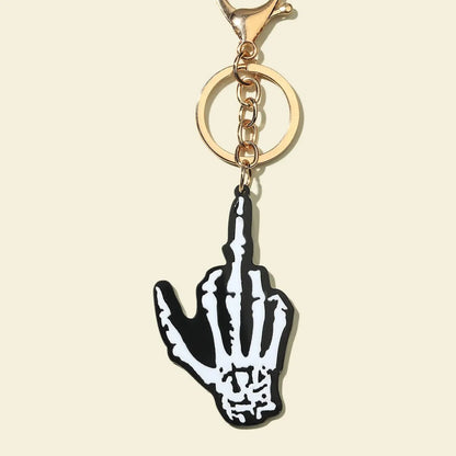 Cartoon Style Hand Arylic Halloween Unisex Bag Pendant Keychain