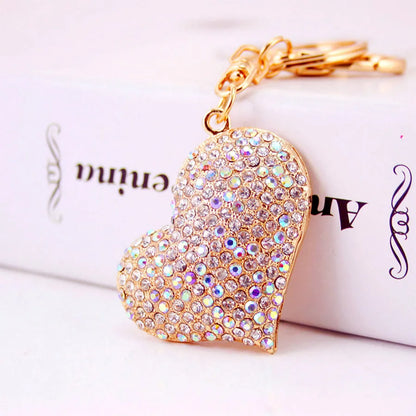 Cartoon Style Heart Shape Alloy Unisex Bag Pendant Keychain