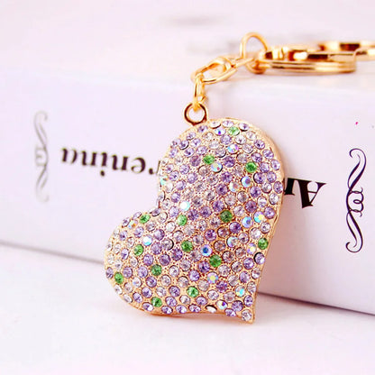 Cartoon Style Heart Shape Alloy Unisex Bag Pendant Keychain