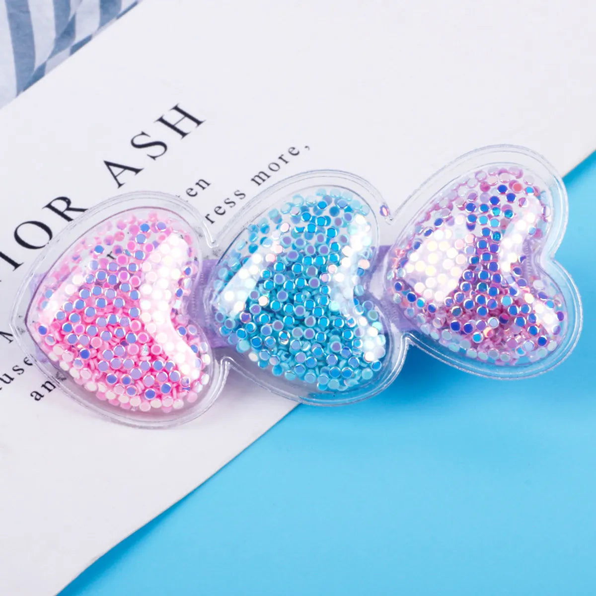 Cartoon Style Heart Shape Pu Leather Hair Clip 1 Piece