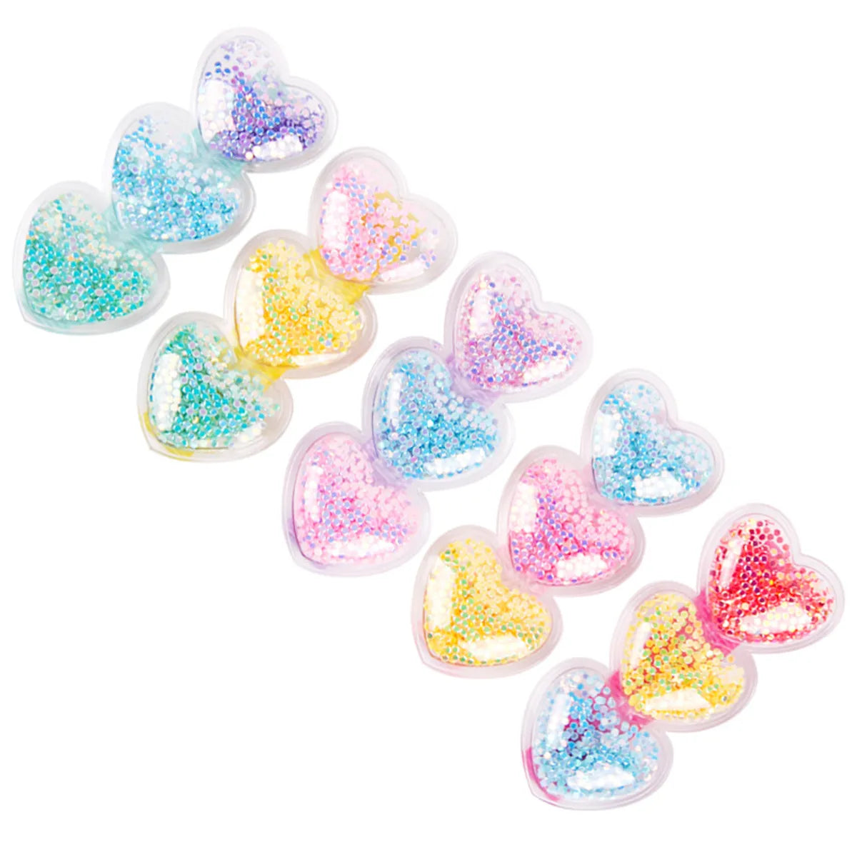 Cartoon Style Heart Shape Pu Leather Hair Clip 1 Piece