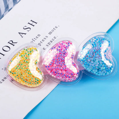 Cartoon Style Heart Shape Pu Leather Hair Clip 1 Piece