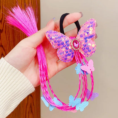 Cartoon Style Heart Shape  Bow Knot Plastic Hair Tie