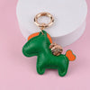 Cartoon Style Horse Pu Leather Unisex Keychain