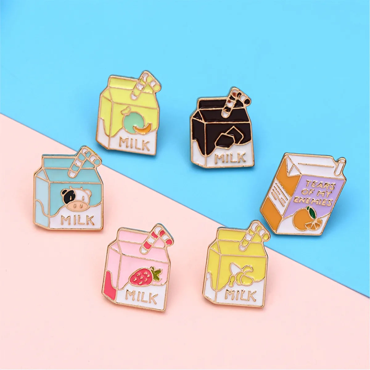 Cartoon Style Letter Alloy Enamel Unisex Brooches