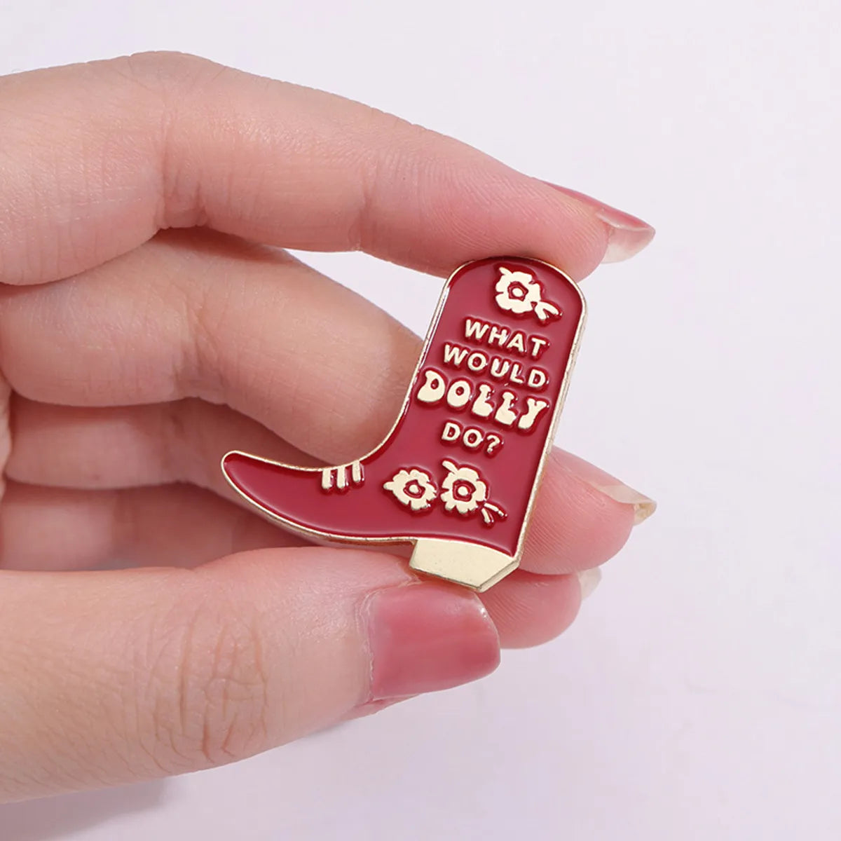 Cartoon Style Letter Alloy Stoving Varnish Unisex Brooches