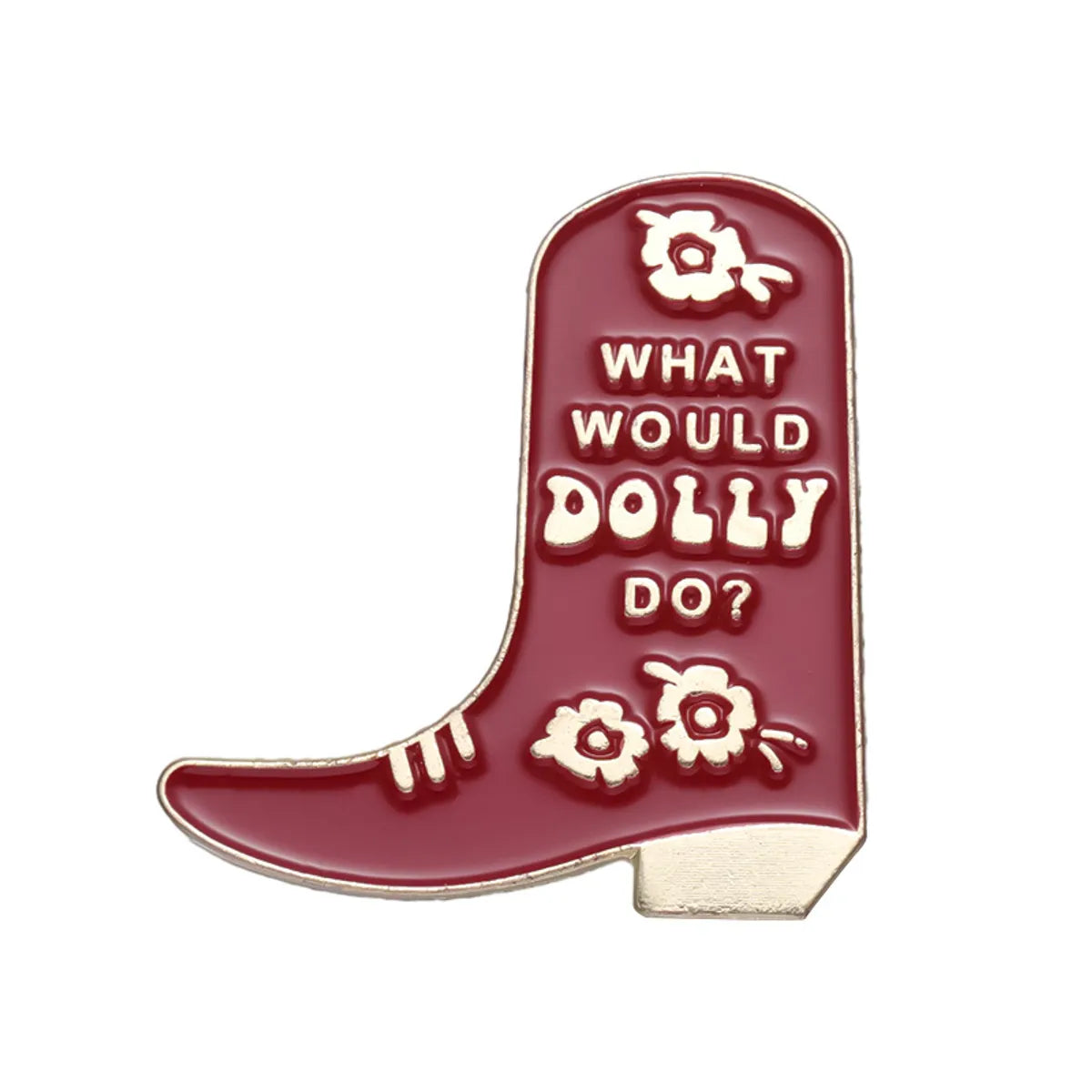 Cartoon Style Letter Alloy Stoving Varnish Unisex Brooches