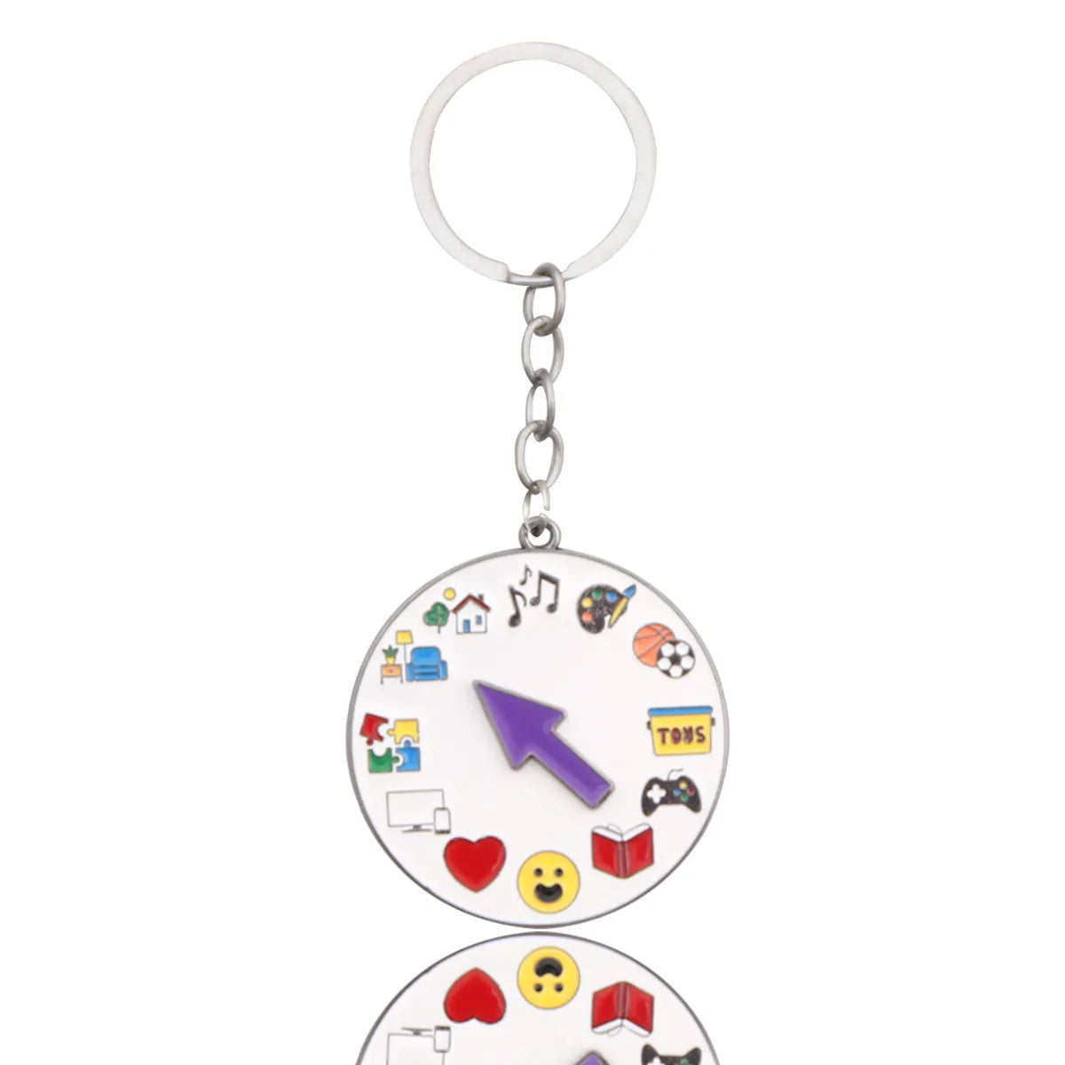 Cartoon Style Letter Color Block Alloy Unisex Keychain