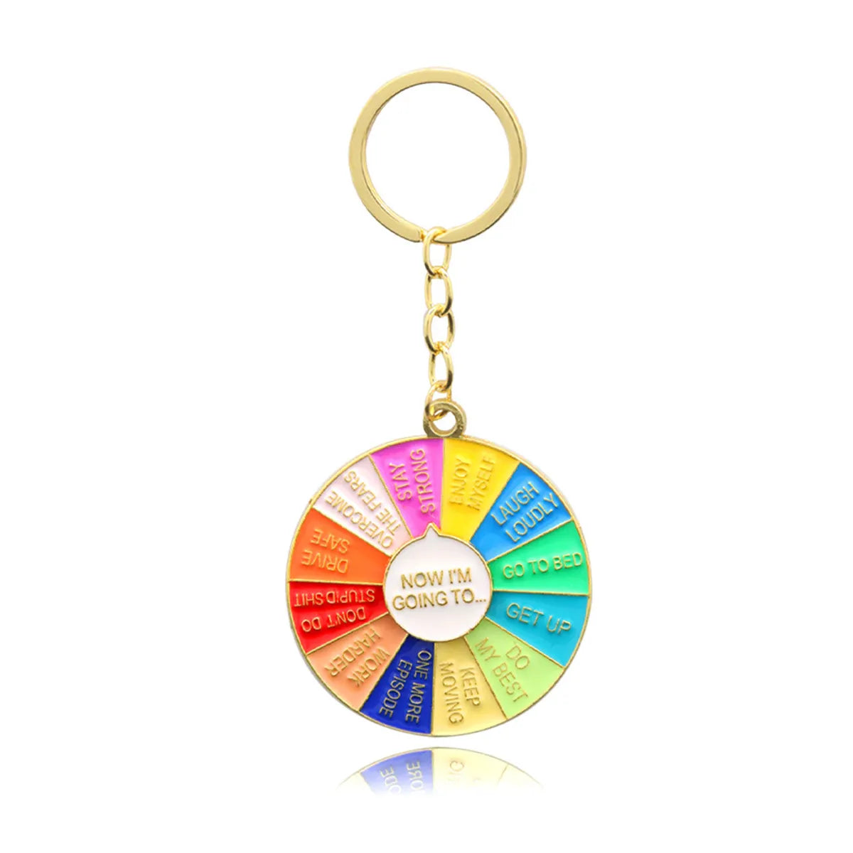 Cartoon Style Letter Color Block Alloy Unisex Keychain