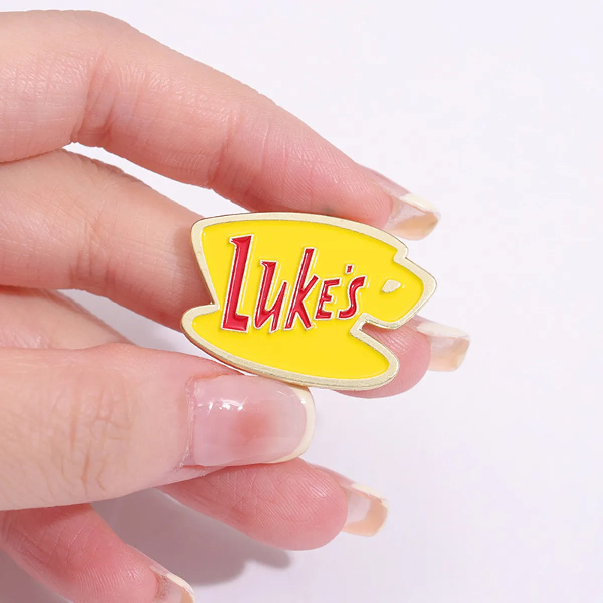 Cartoon Style Letter Cup Alloy Plating Unisex Brooches