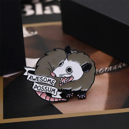 Cartoon Style Letter Mouse Alloy Enamel Unisex Brooches