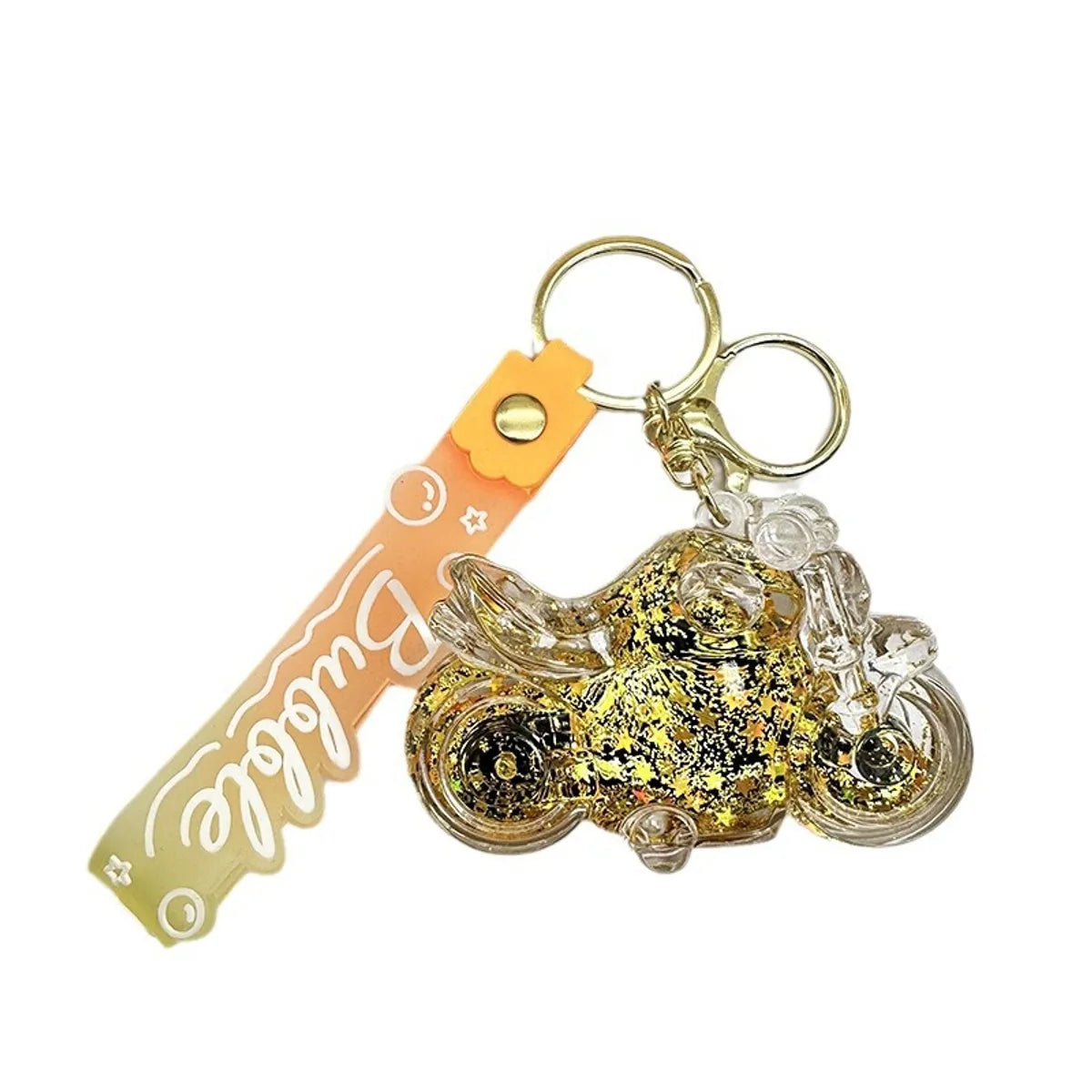 Cartoon Style Motorcycle Arylic Women'S Bag Pendant Keychain