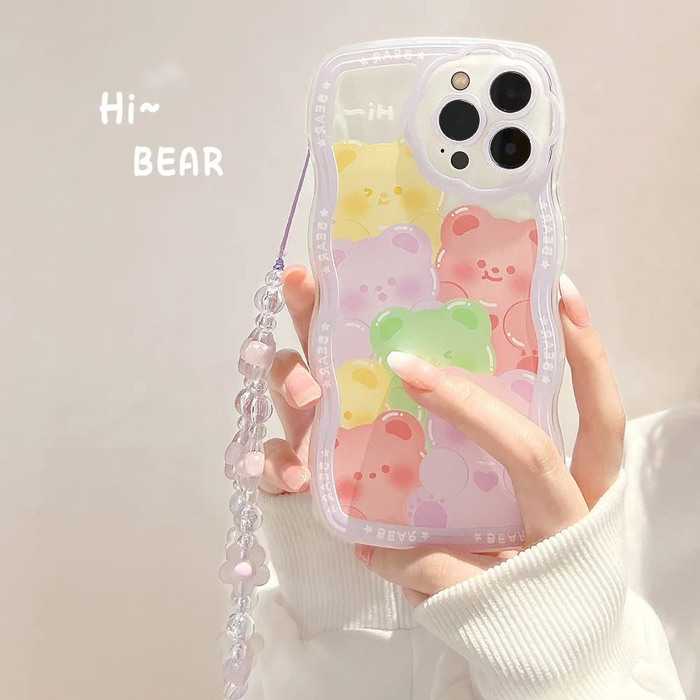 Cartoon Style Novelty Simple Style Animal Bear   Phone Cases