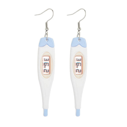 Cartoon Style Novelty Thermometer Arylic Three-dimensional Women's Drop Earrings