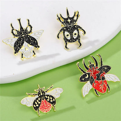 Cartoon Style Pastoral Insect Butterfly Alloy Unisex Corsage Brooches Collar Pin