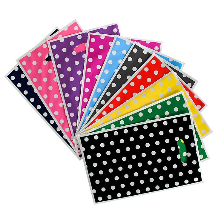 Cartoon Style Polka Dots Plastic Party Festival Gift Wrapping Supplies