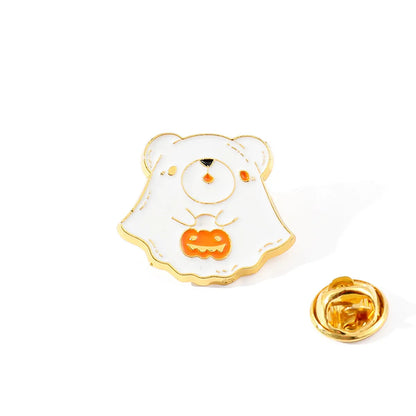 Cartoon Style Pumpkin Skull Ghost Alloy Plating Unisex Brooches