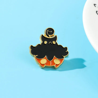 Cartoon Style Pumpkin Skull Ghost Alloy Plating Unisex Brooches