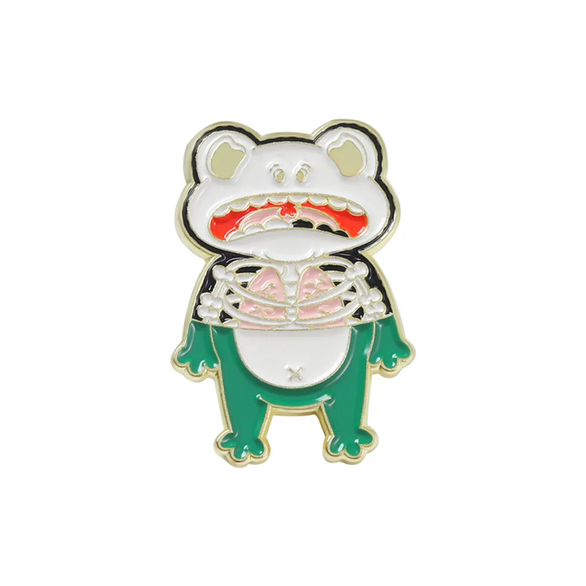 Cartoon Style Rabbit Animal Frog Alloy Stoving Varnish Plating Kid'S Corsage Brooches Collar Pin