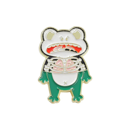 Cartoon Style Rabbit Animal Frog Alloy Stoving Varnish Plating Kid'S Corsage Brooches Collar Pin