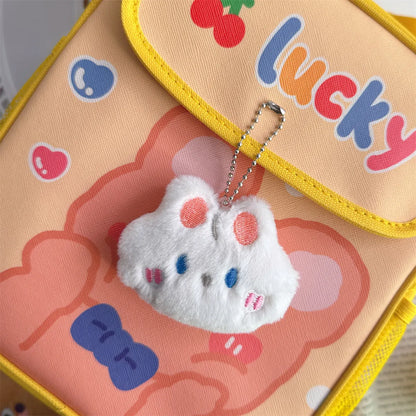 Cartoon Style Rabbit Bear Plush Keychain